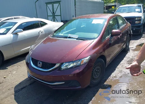 2014 Honda Civic Lx from USA, damaged, VIN 19XFB2F57EE215859